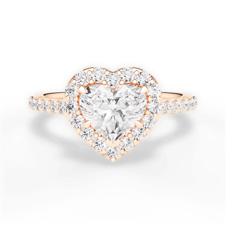 14kt Rose Gold/18kt Rose Gold/heart/top sku 1HZ1323
