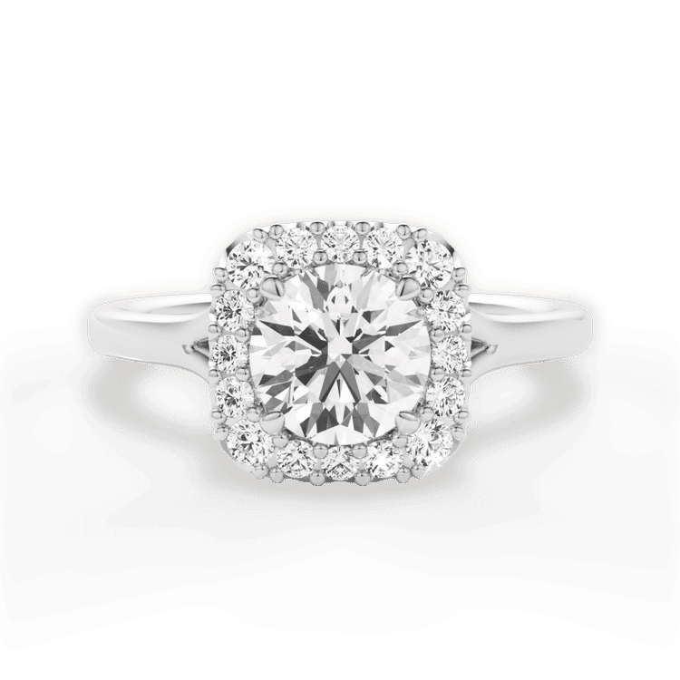14kt White Gold/18kt White Gold/Platinum/round/top sku 1RZ1322