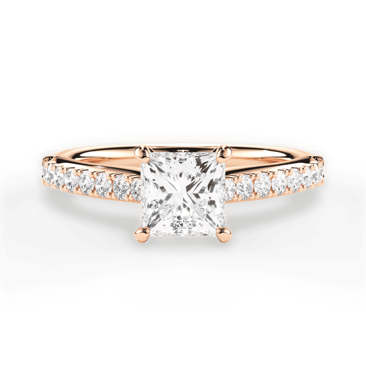 14kt Rose Gold/18kt Rose Gold/princess/top sku 1PCZ2489