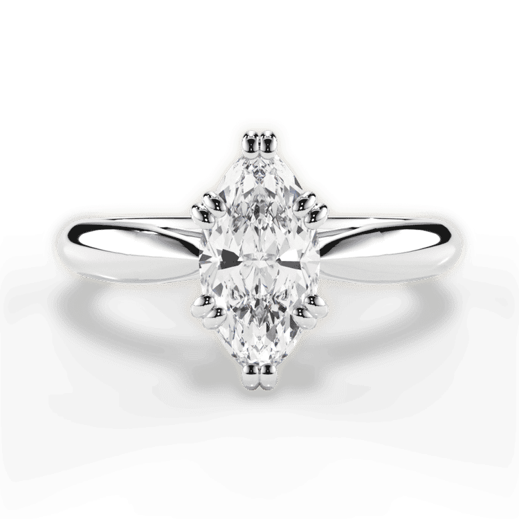 14kt White Gold/18kt White Gold/Platinum/marquise/top sku 1MZ7242