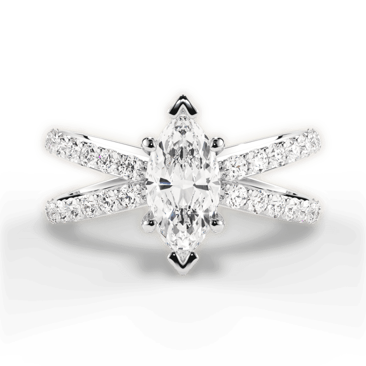 14kt White Gold/18kt White Gold/Platinum/marquise/top sku 1MZ1348