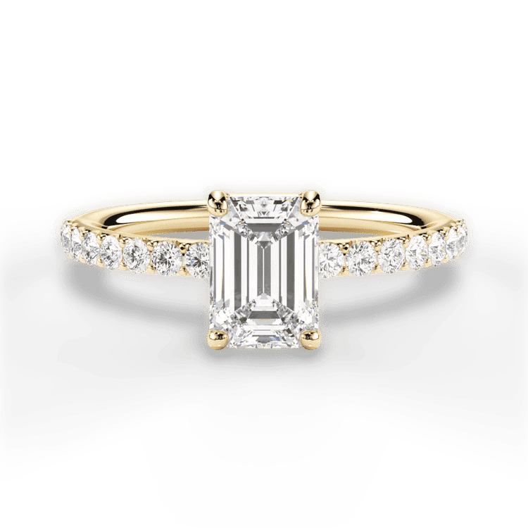 14kt Yellow Gold/18kt Yellow Gold/emerald/top sku 1ECZ4753