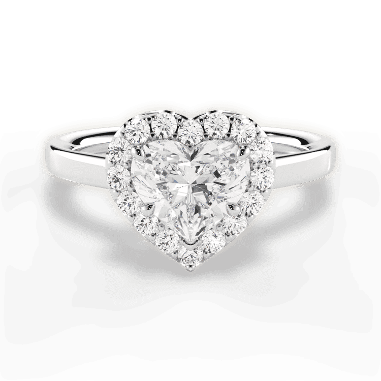 14kt White Gold/18kt White Gold/Platinum/heart/top sku 1HZ1329
