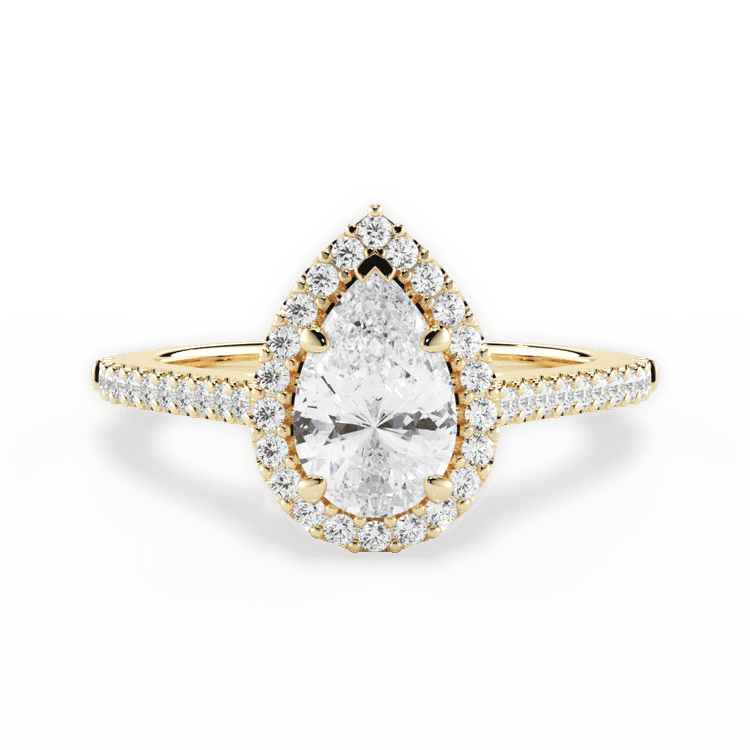 14kt Yellow Gold/18kt Yellow Gold/pear/top sku 1PZ4746