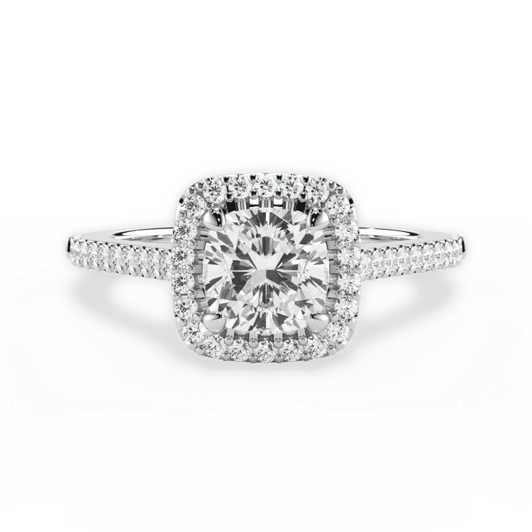 14kt White Gold/18kt White Gold/Platinum/cushion/top sku 1CUZ4746