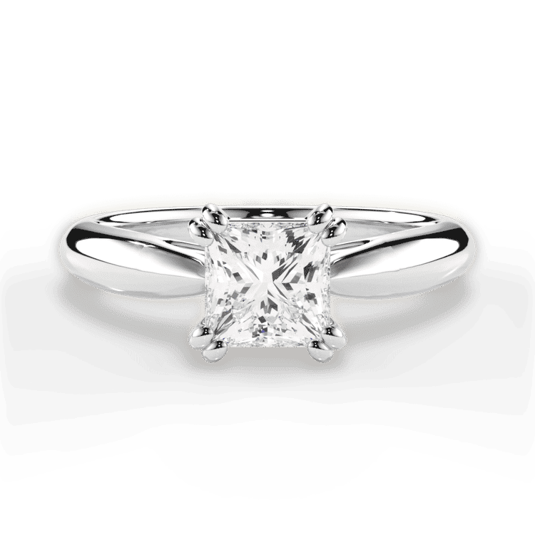 14kt White Gold/18kt White Gold/Platinum/princess/top sku 1PCZ7242