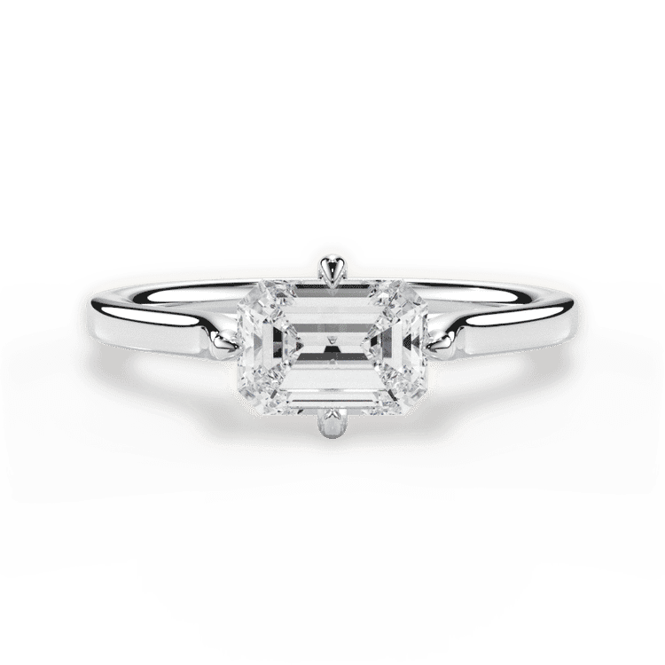 14kt White Gold/18kt White Gold/Platinum/emerald/top sku 1ECZ1402