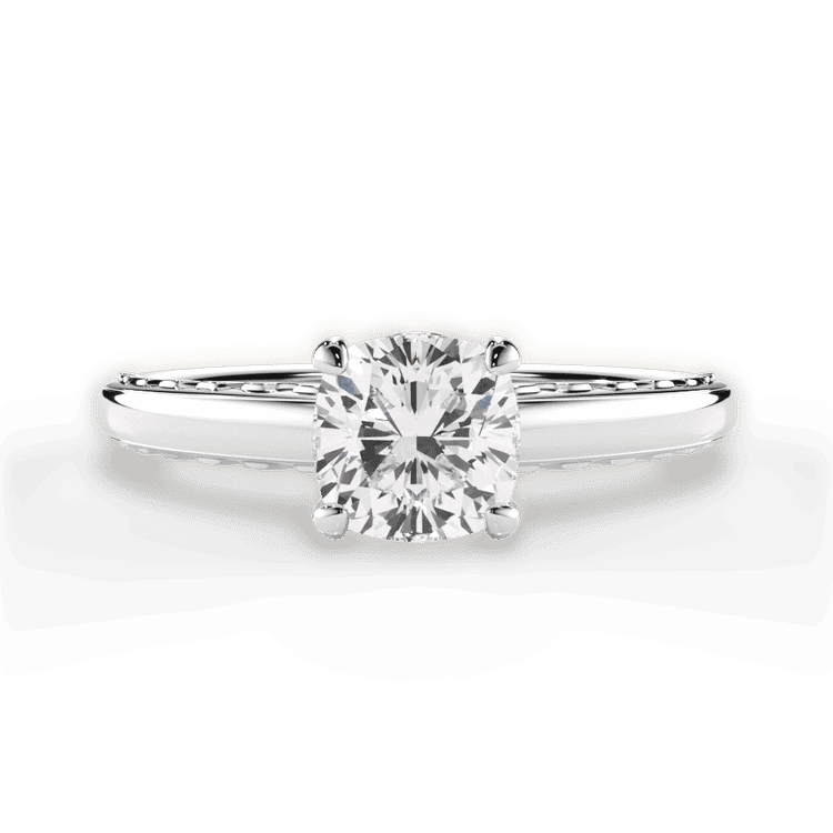 14kt White Gold/18kt White Gold/Platinum/cushion/top sku 1CUZ2850