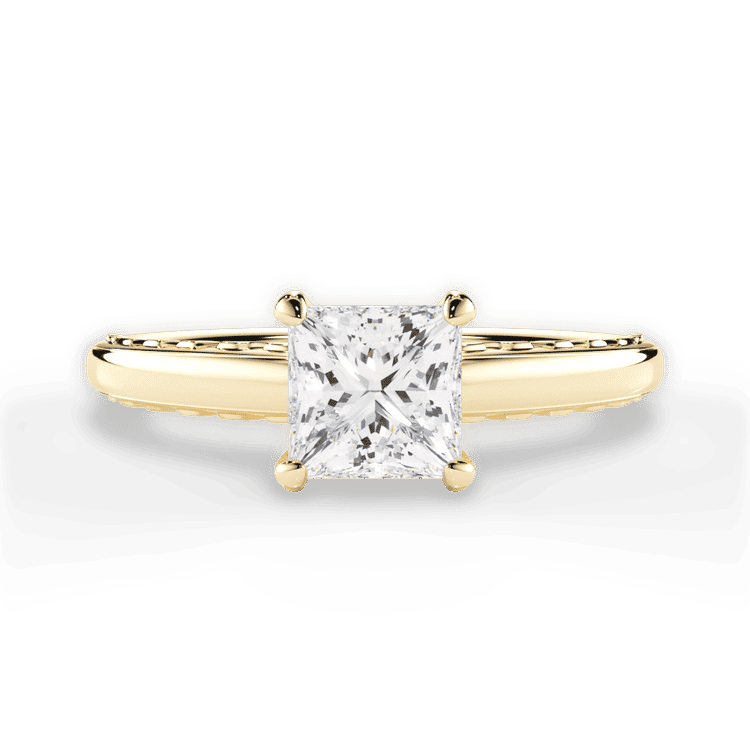 14kt Yellow Gold/18kt Yellow Gold/princess/top sku 1PCZ2850
