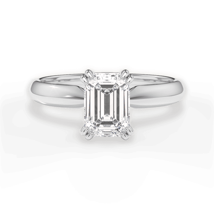 14kt White Gold/18kt White Gold/Platinum/emerald/top sku 1ECZ7262