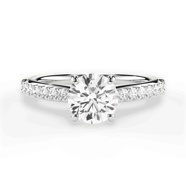 14kt White Gold/18kt White Gold/Platinum/round/top sku 1RZ2489