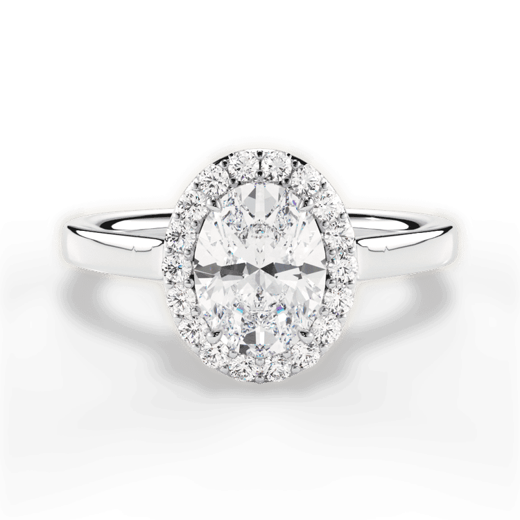 14kt White Gold/18kt White Gold/Platinum/oval/top sku 1OZ1329