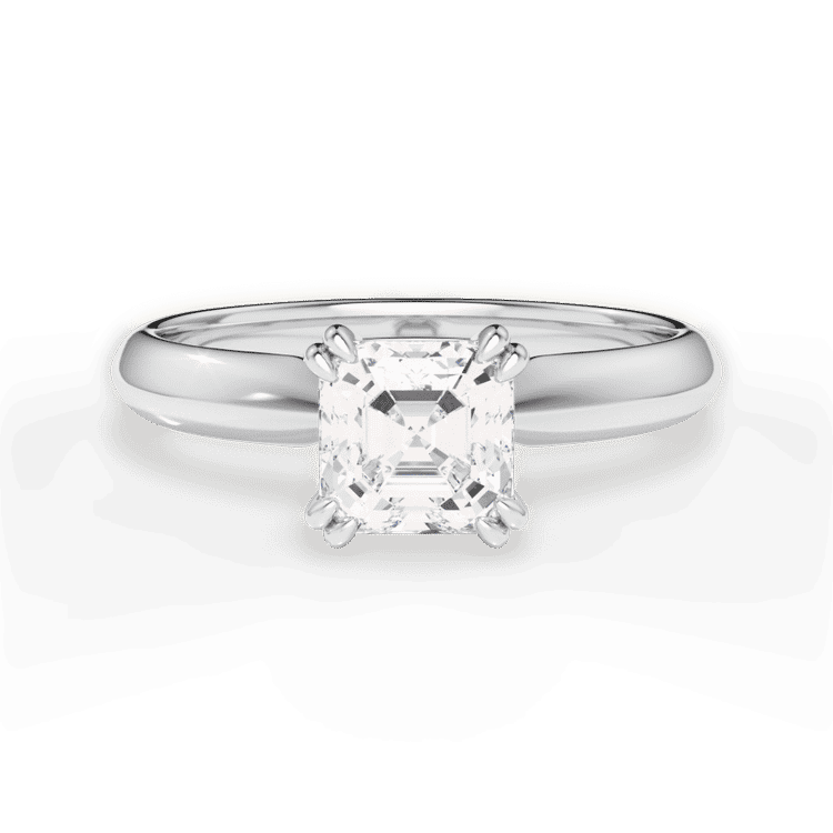 14kt White Gold/18kt White Gold/Platinum/asscher/top sku 1ASZ7262