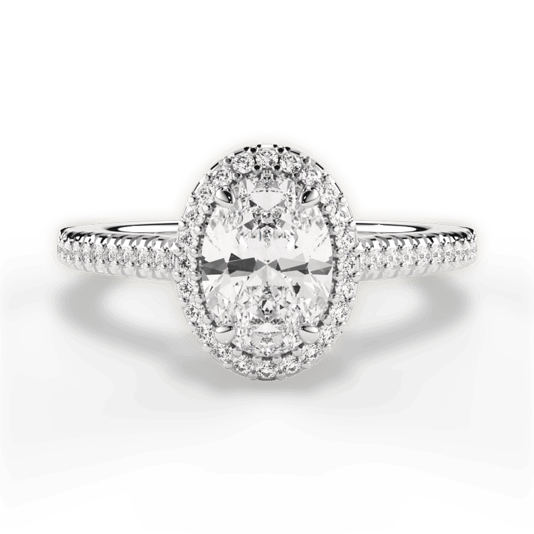 14kt White Gold/18kt White Gold/Platinum/oval/top sku 1OZ3702