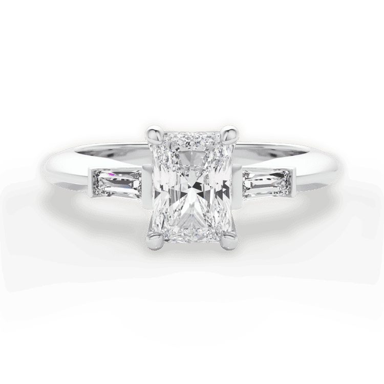14kt White Gold/18kt White Gold/Platinum/radiant/top sku 1RAZ1013
