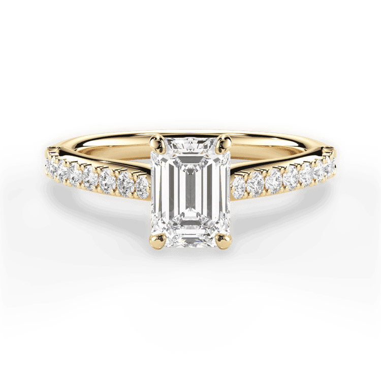 14kt Yellow Gold/18kt Yellow Gold/emerald/top sku 1ECZ2489