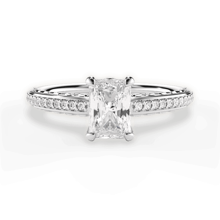 14kt White Gold/18kt White Gold/Platinum/radiant/top sku 1RAZ2851