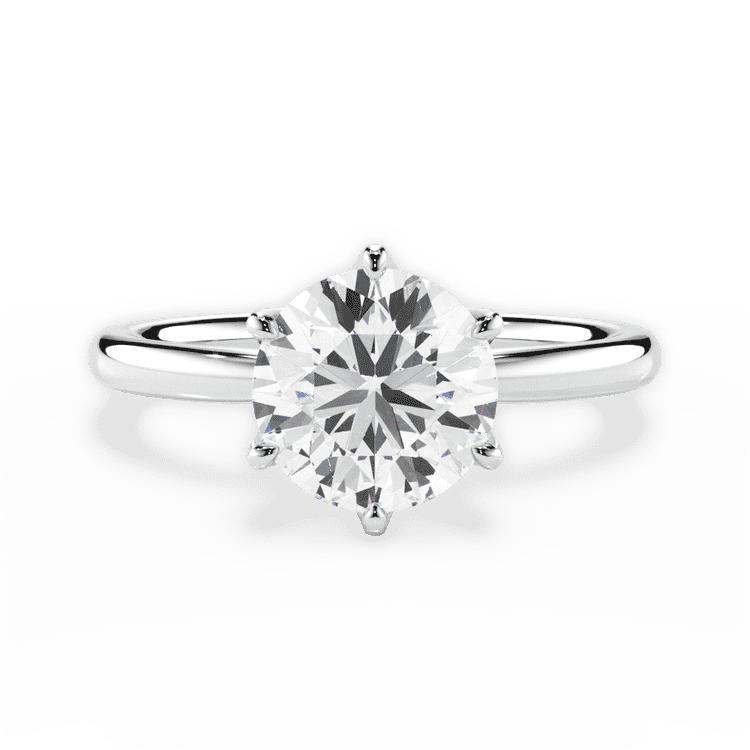 14kt White Gold/18kt White Gold/Platinum/round/top sku 1RZ1050-6