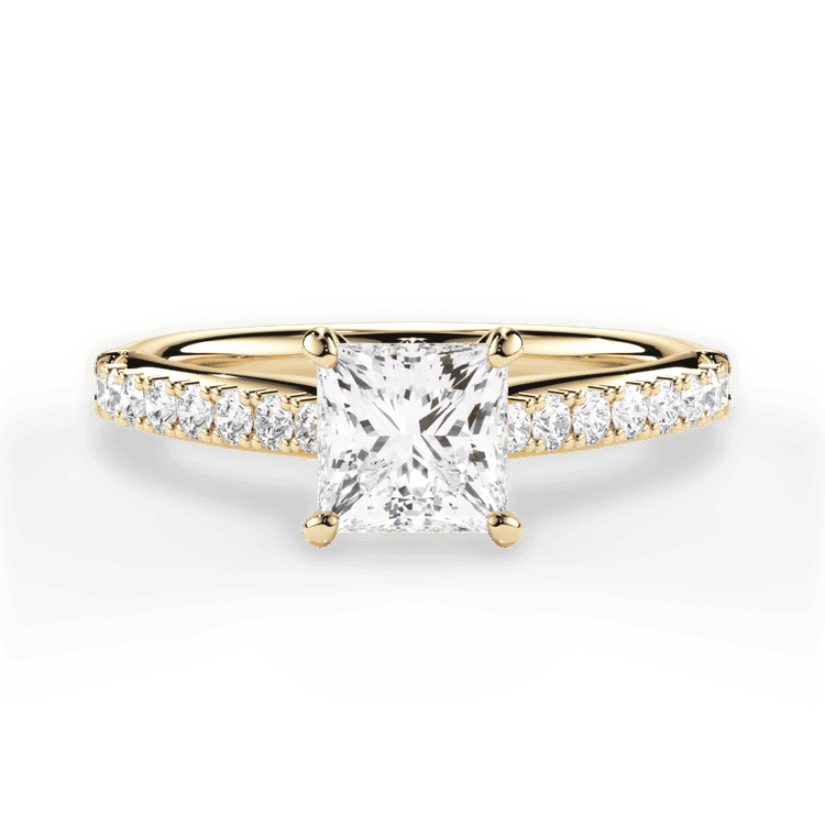 14kt Yellow Gold/18kt Yellow Gold/princess/top sku 1PCZ2489