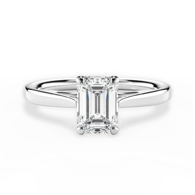 14kt White Gold/18kt White Gold/Platinum/emerald/top sku 1ECZ1407