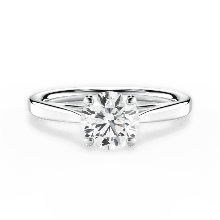 14kt White Gold/18kt White Gold/Platinum/round/top sku 1RZ1407