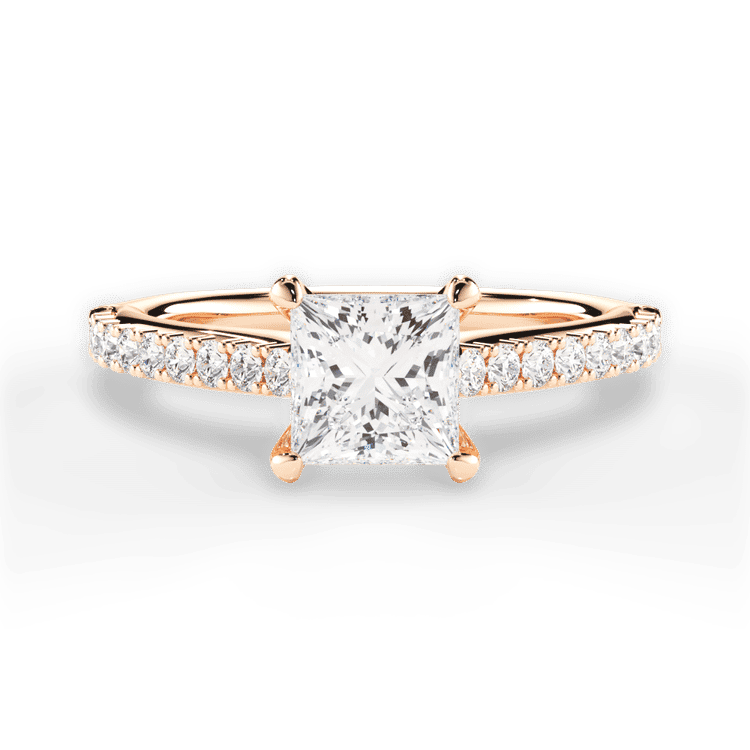 14kt Rose Gold/18kt Rose Gold/princess/top sku 1PCZ2498