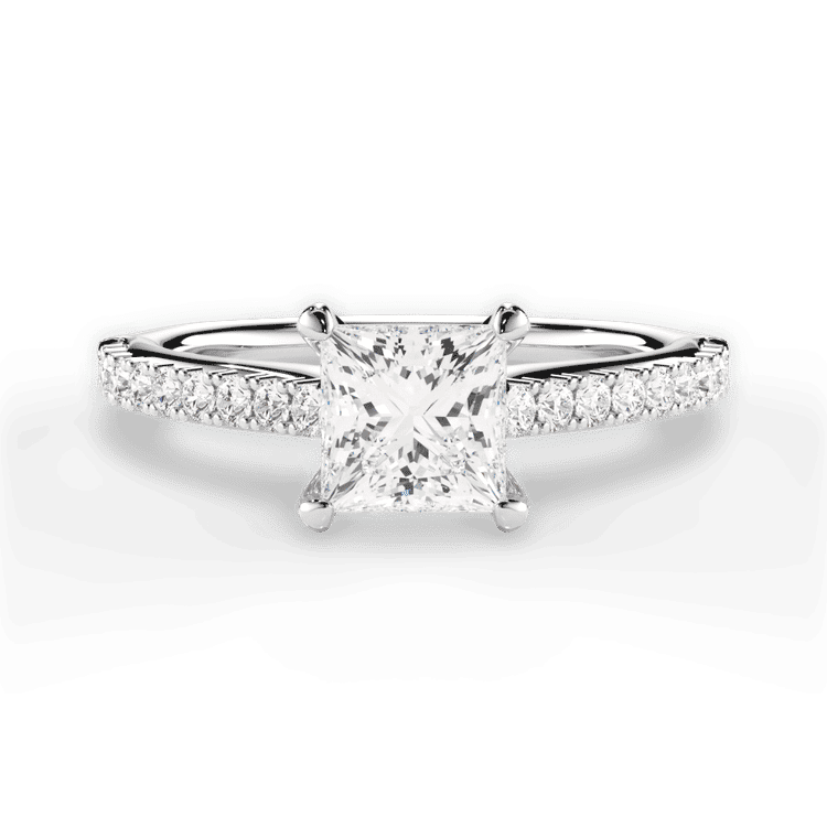 14kt White Gold/18kt White Gold/Platinum/princess/top sku 1PCZ2498