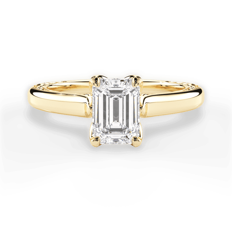 14kt Yellow Gold/18kt Yellow Gold/emerald/top sku 1ECZ2828