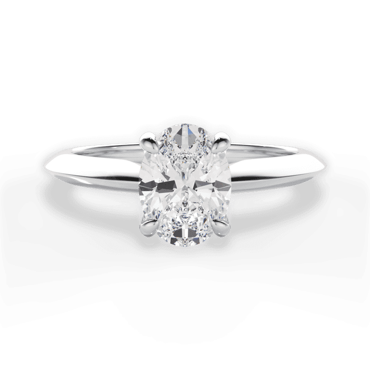 14kt White Gold/18kt White Gold/Platinum/oval/top sku 1OZ7264