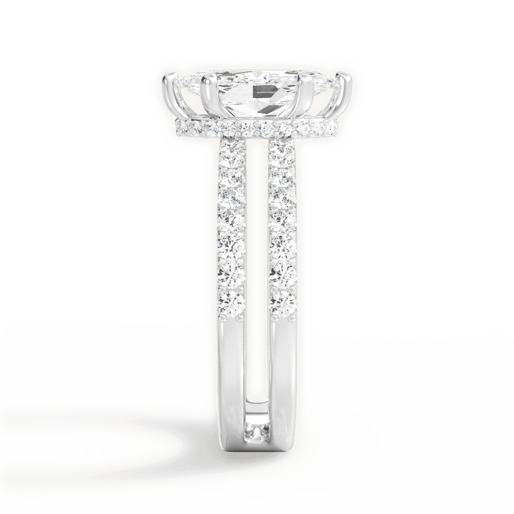 14kt White Gold/18kt White Gold/Platinum/marquise/perspective