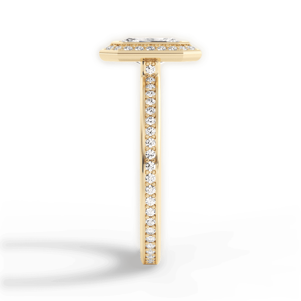 14kt Yellow Gold/18kt Yellow Gold/radiant/perspective