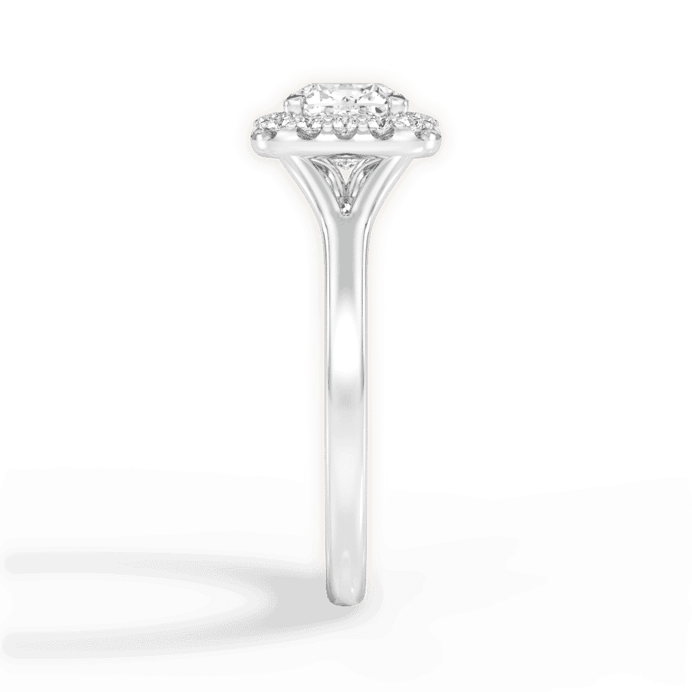 14kt White Gold/18kt White Gold/Platinum/cushion/perspective