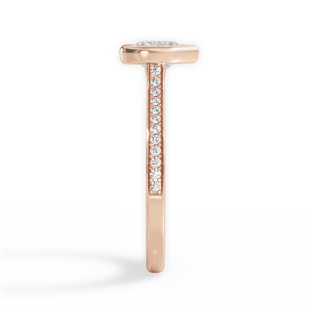 14kt Rose Gold/18kt Rose Gold/heart/perspective