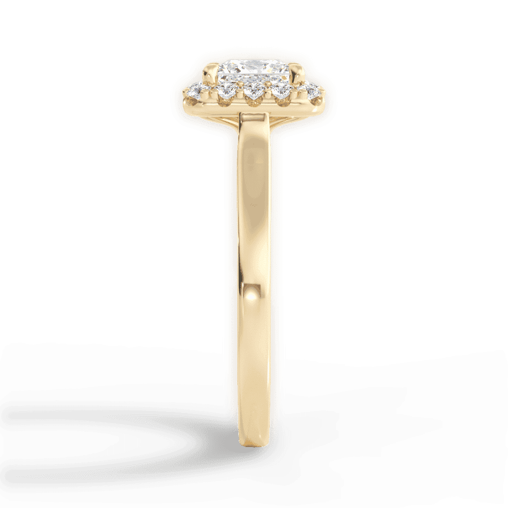 14kt Yellow Gold/18kt Yellow Gold/princess/perspective