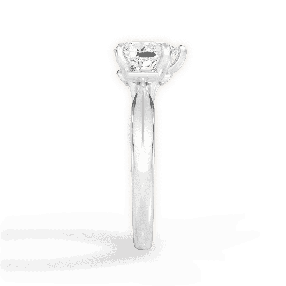 14kt White Gold/18kt White Gold/Platinum/pear/perspective