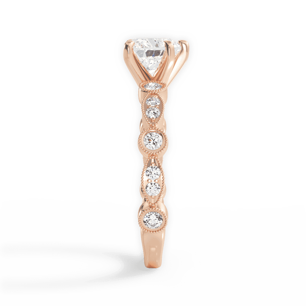 14kt Rose Gold/18kt Rose Gold/heart/perspective