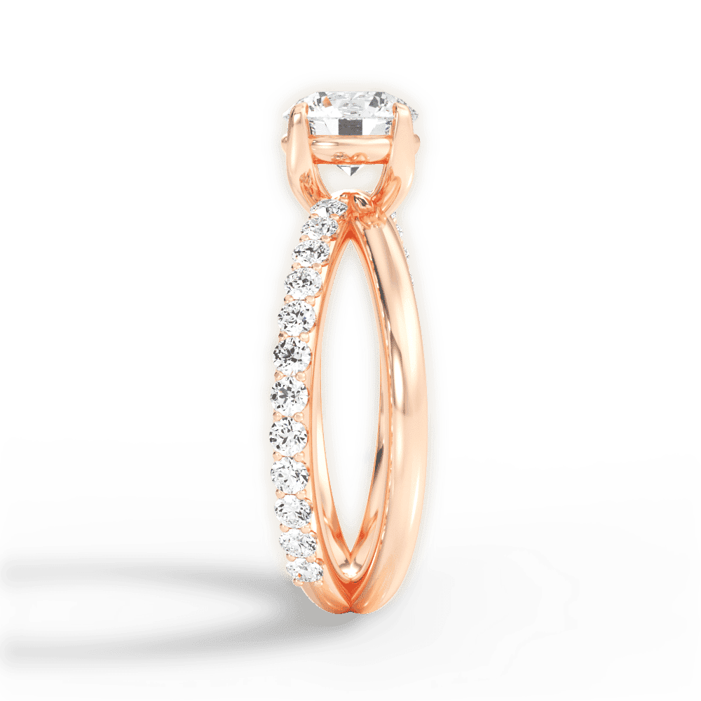 14kt Rose Gold/18kt Rose Gold/round/perspective