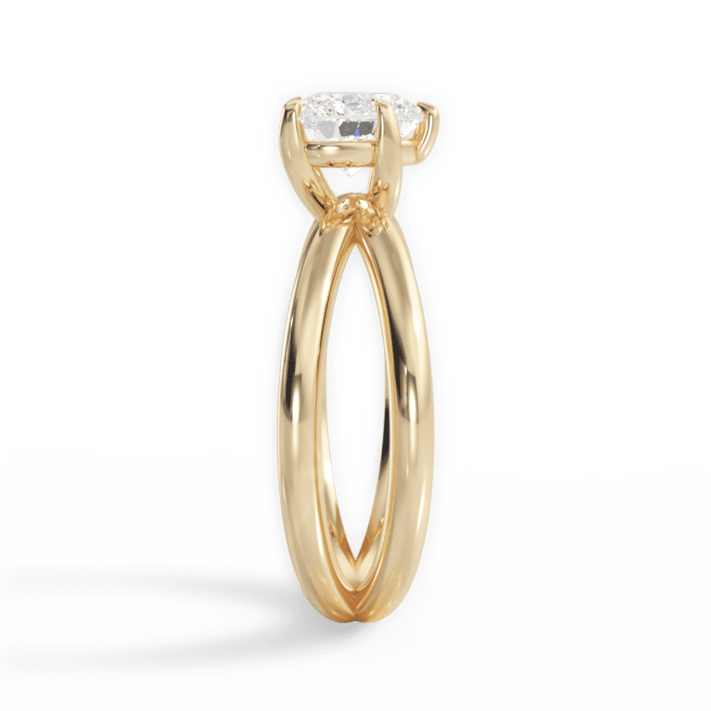 14kt Yellow Gold/18kt Yellow Gold/heart/perspective