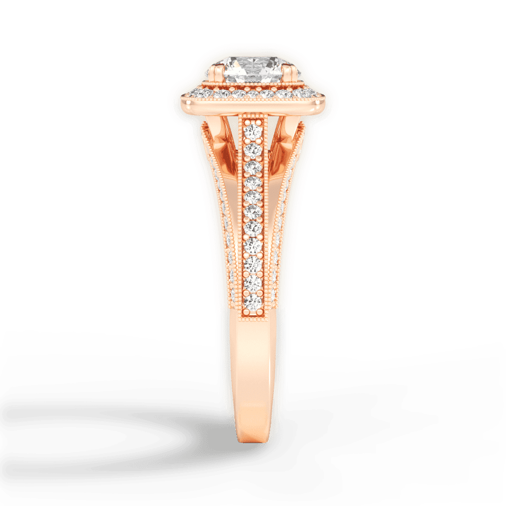 14kt Rose Gold/18kt Rose Gold/round/perspective