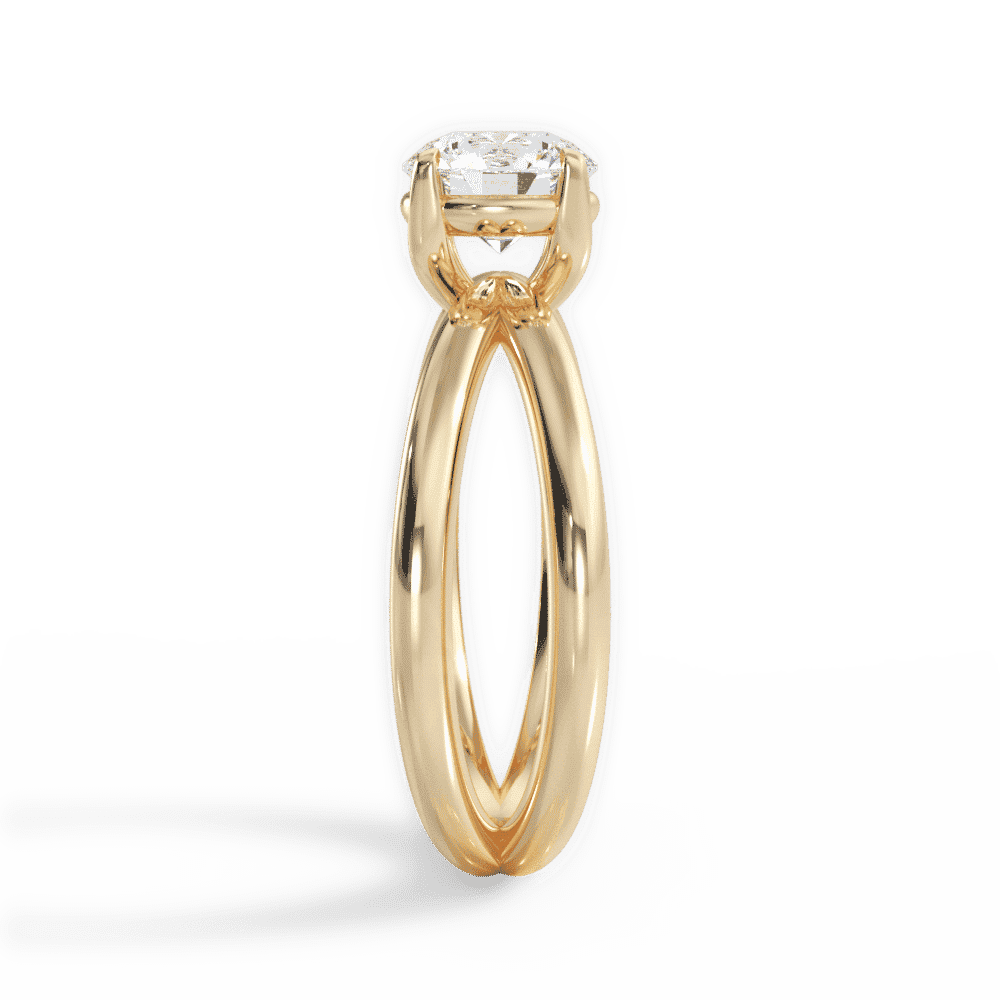 14kt Yellow Gold/18kt Yellow Gold/round/perspective