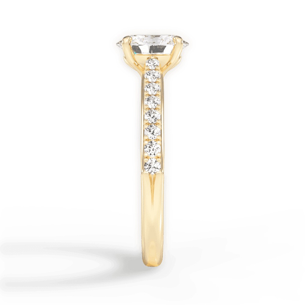 14kt Yellow Gold/18kt Yellow Gold/oval/perspective