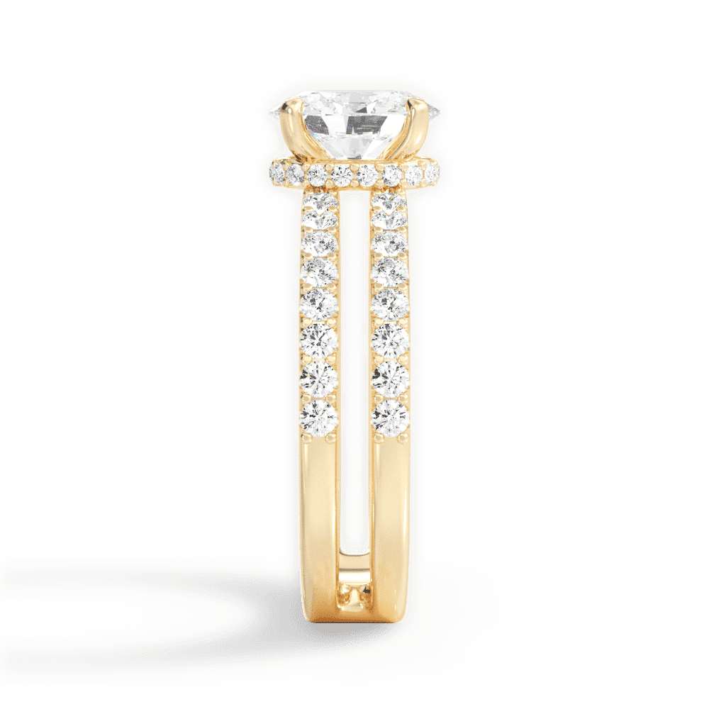 14kt Yellow Gold/18kt Yellow Gold/oval/perspective