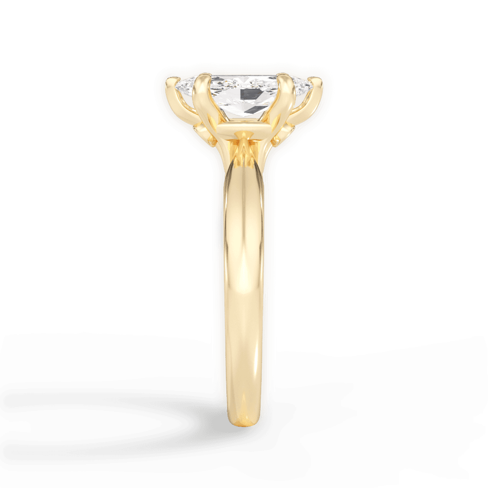 14kt Yellow Gold/18kt Yellow Gold/marquise/perspective