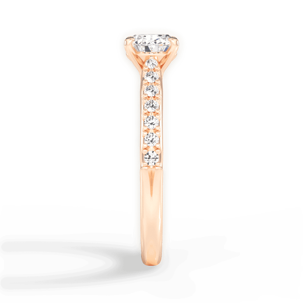14kt Rose Gold/18kt Rose Gold/oval/perspective