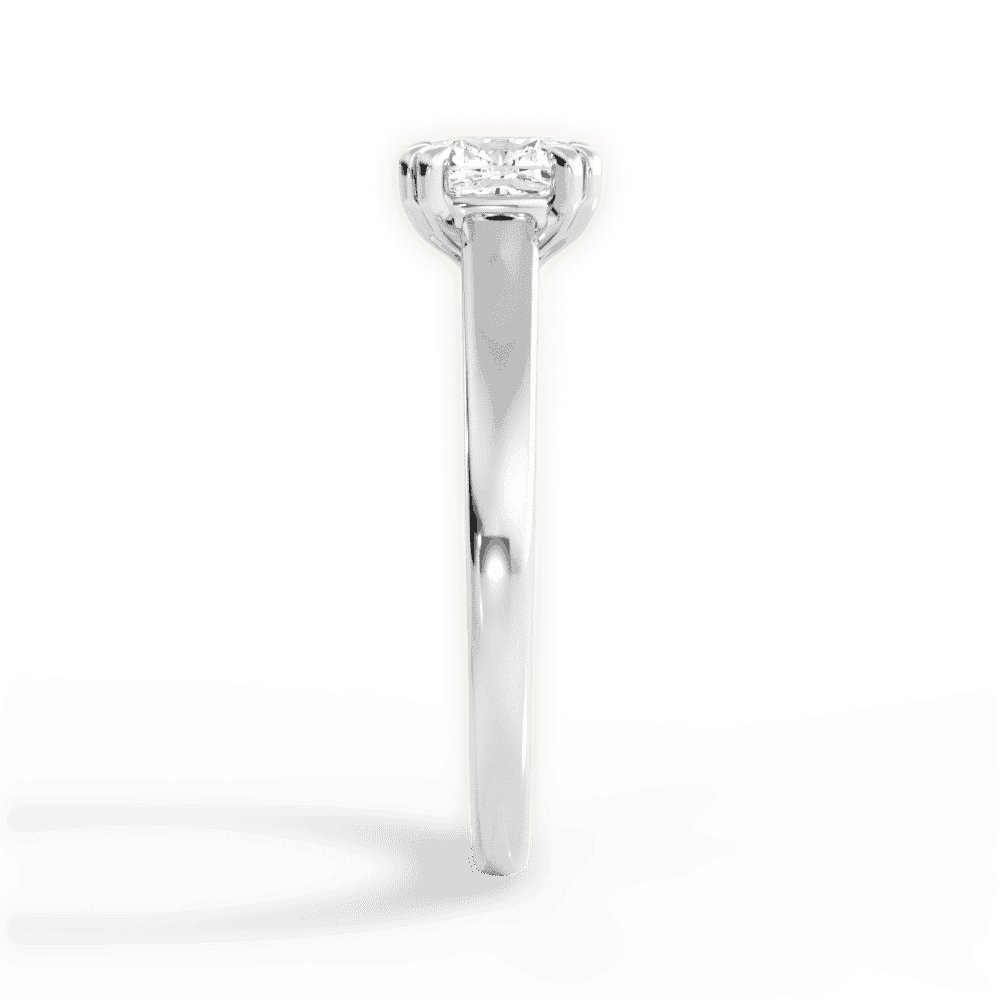 14kt White Gold/18kt White Gold/Platinum/cushion/perspective