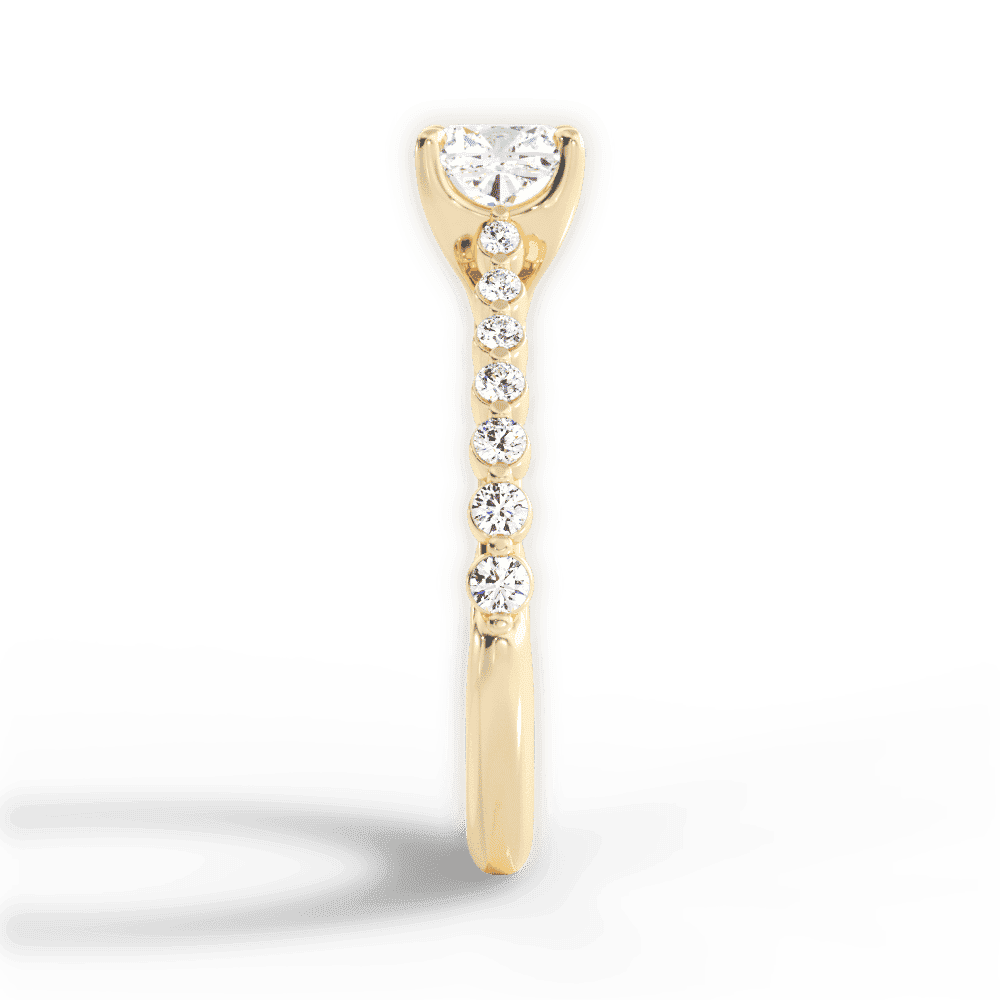 14kt Yellow Gold/18kt Yellow Gold/cushion/perspective