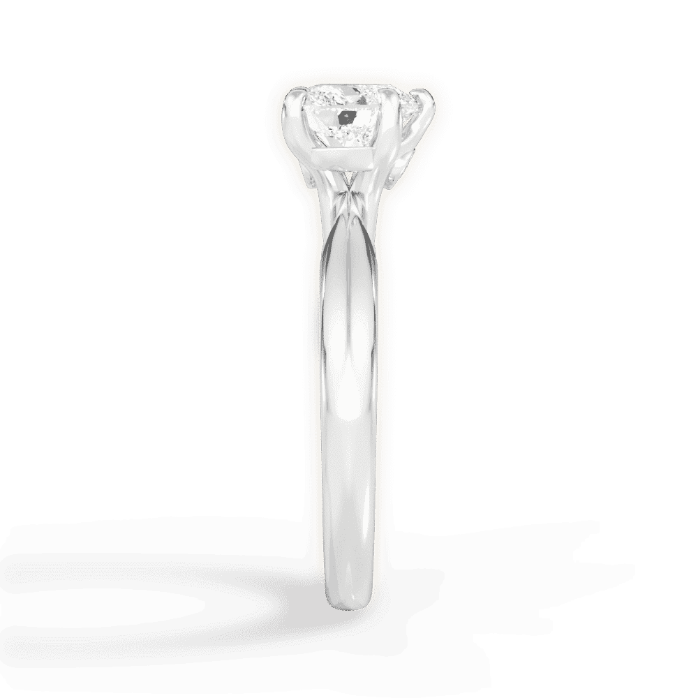 14kt White Gold/18kt White Gold/Platinum/heart/perspective