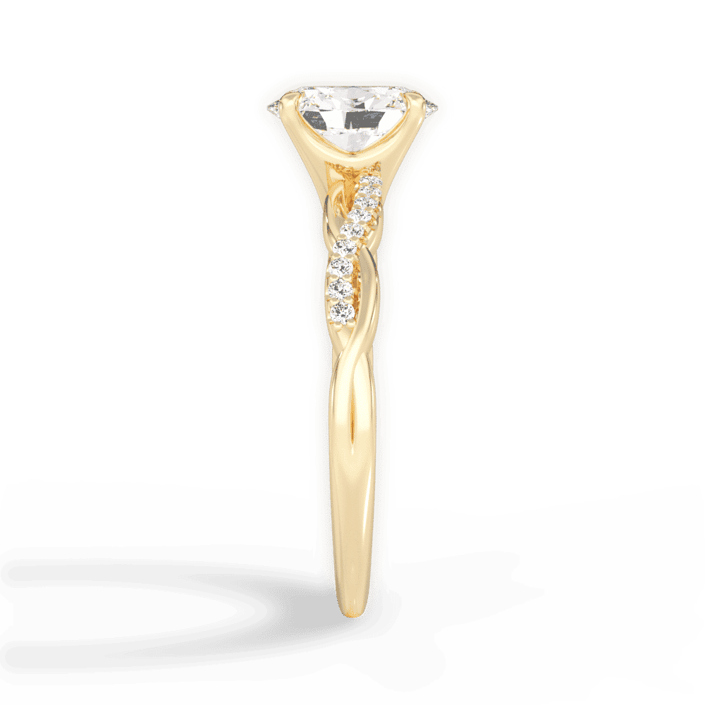 14kt Yellow Gold/18kt Yellow Gold/oval/perspective