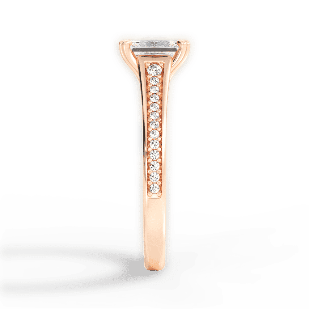 14kt Rose Gold/18kt Rose Gold/emerald/perspective