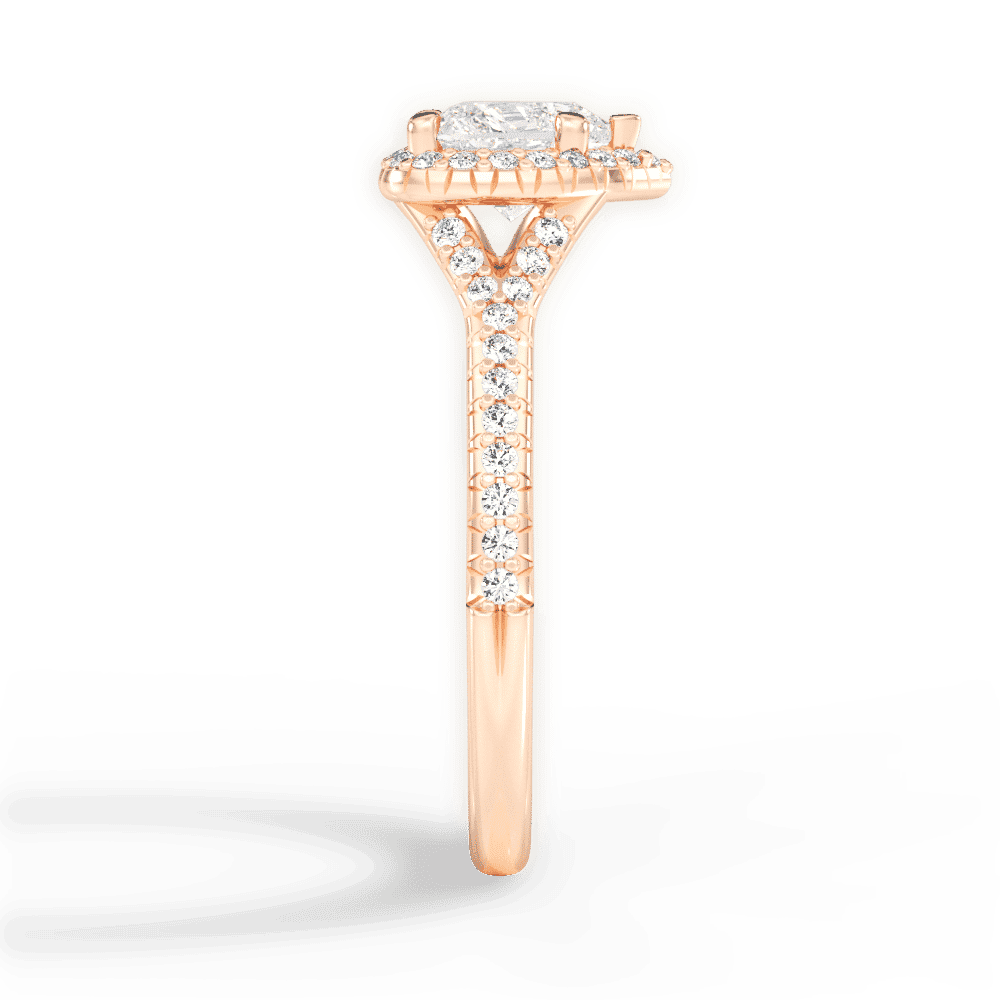 14kt Rose Gold/18kt Rose Gold/heart/perspective